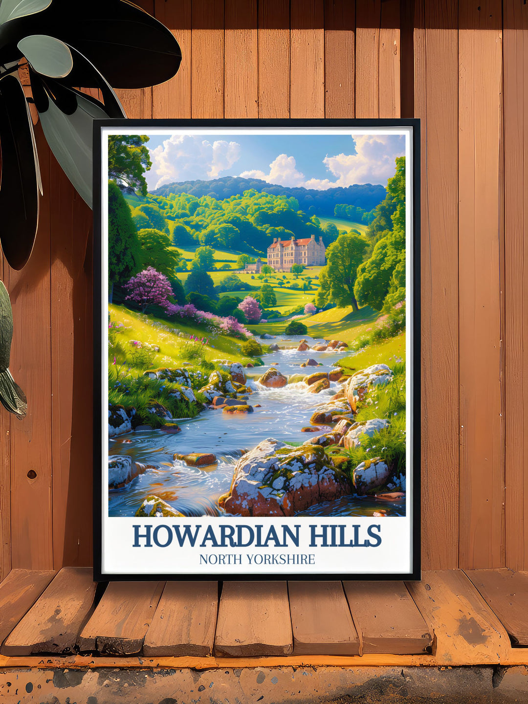 Canvas art of the River Derwent, illustrating its gentle flow through the Howardian Hills. This artwork brings the peaceful charm of Yorkshires riverside landscapes into your living space, ideal for nature enthusiasts and art lovers alike.