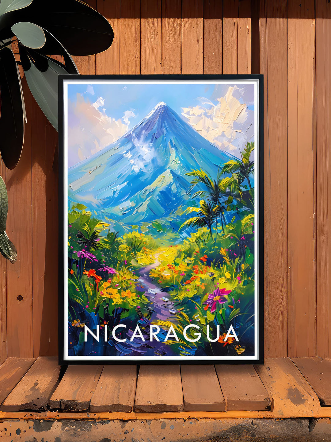 Framed prints of Nicaraguas volcanoes adding a touch of elegance to your home decor with intricate details and vibrant colors showcasing the dramatic beauty of these natural wonders