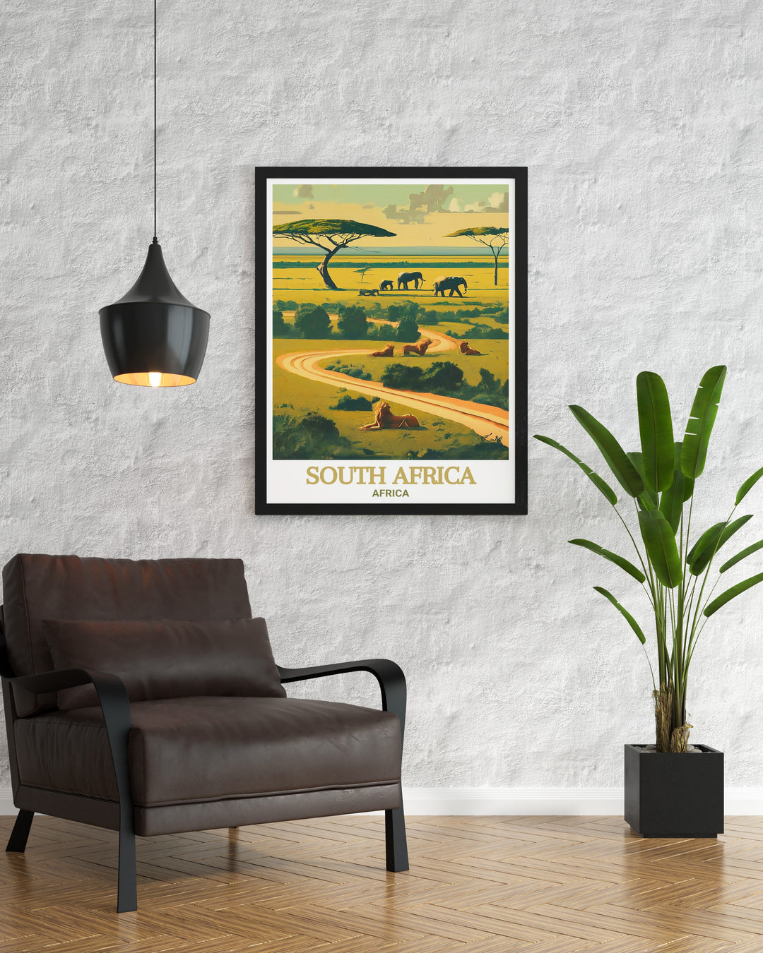 Kruger National Park art print showcasing the dramatic scenery and wildlife diversity of this landmark. This artwork is ideal for enhancing your home decor, offering a visual journey to one of Africas most famous national parks.