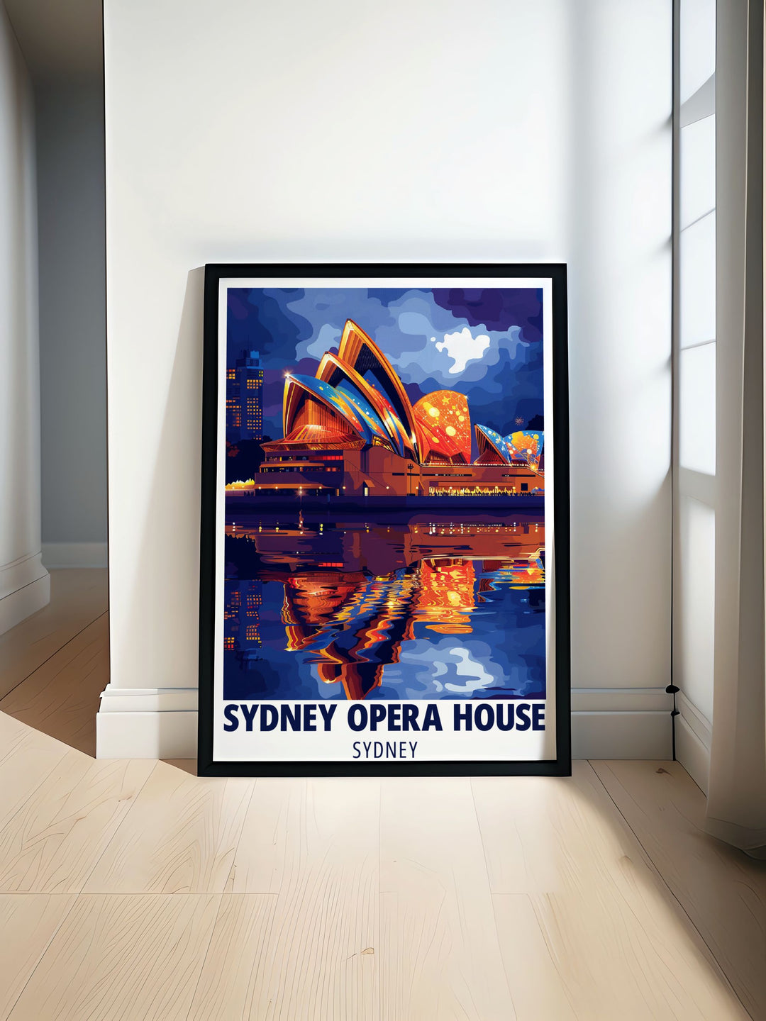 Sydney Opera House print showcasing the stunning architecture and vibrant energy of Sydney Harbour perfect for any art lover