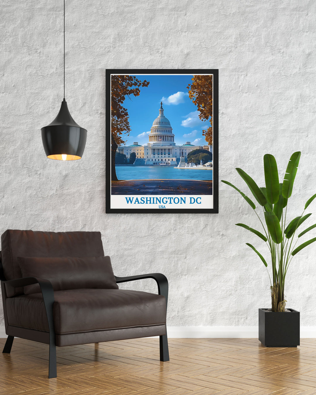 Versatile Washington DC decor piece highlighting The United States Capitol Building a perfect addition to any art collection or as a standalone statement piece