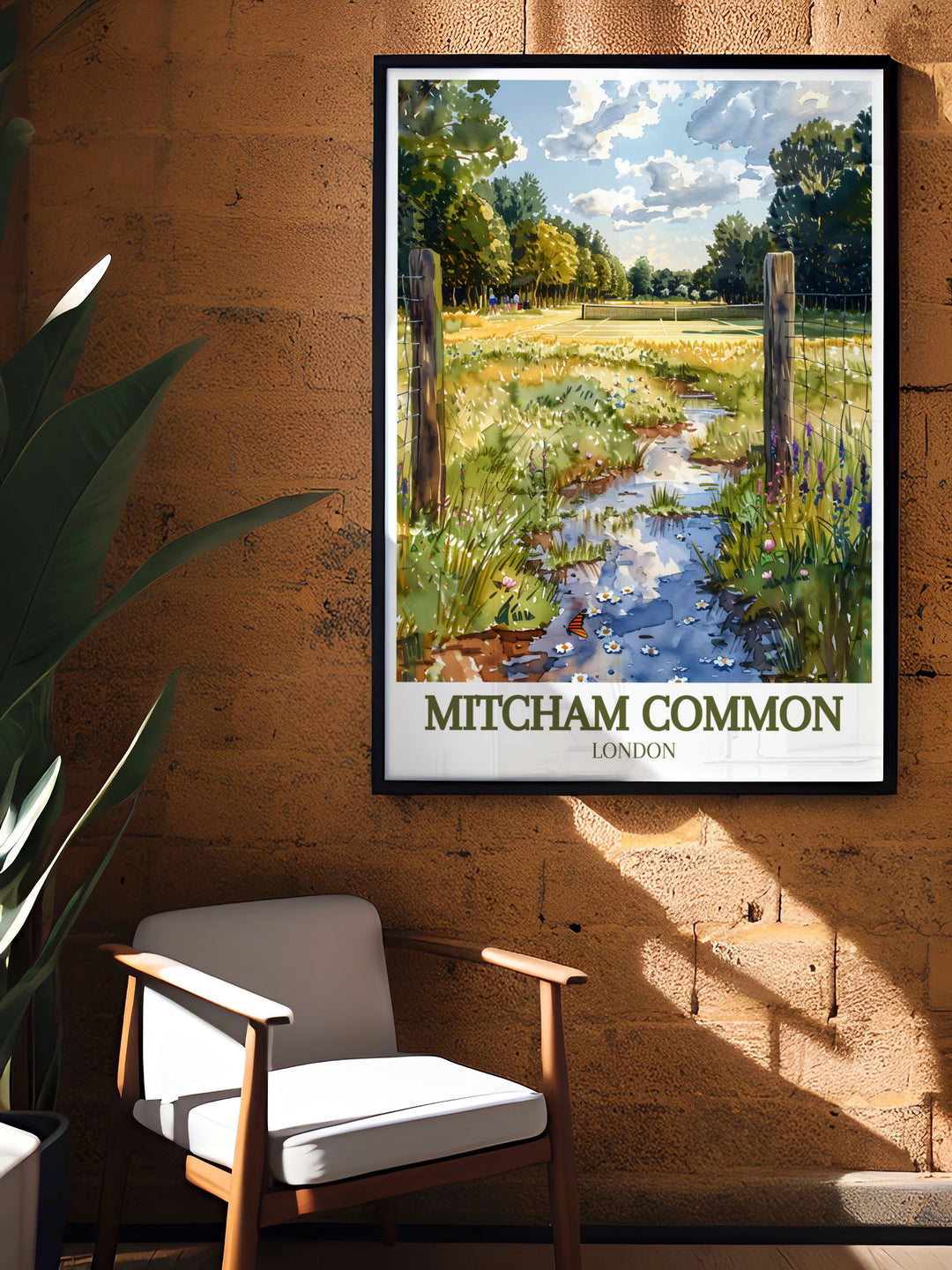 Add the peaceful charm of Mitcham common pond to your home with our stunning living room decor prints featuring the natural beauty of this hidden South London oasis these prints are perfect for creating a calming and stylish ambiance in any room