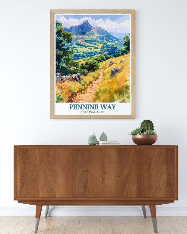 Framed Print of the Pennines offering a stunning visual representation of this iconic region perfect for enhancing your home interiors and celebrating the beauty of the UK