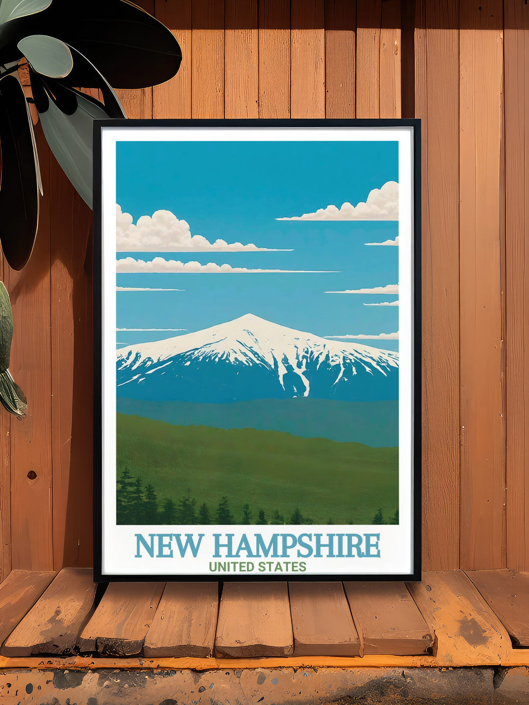 This stunning Mount Washington Poster Print captures the iconic peak of New Hampshires White Mountains. Perfect for lovers of nature, hiking, and adventure, it showcases the rugged beauty of Mount Washington in an art print ideal for home décor.