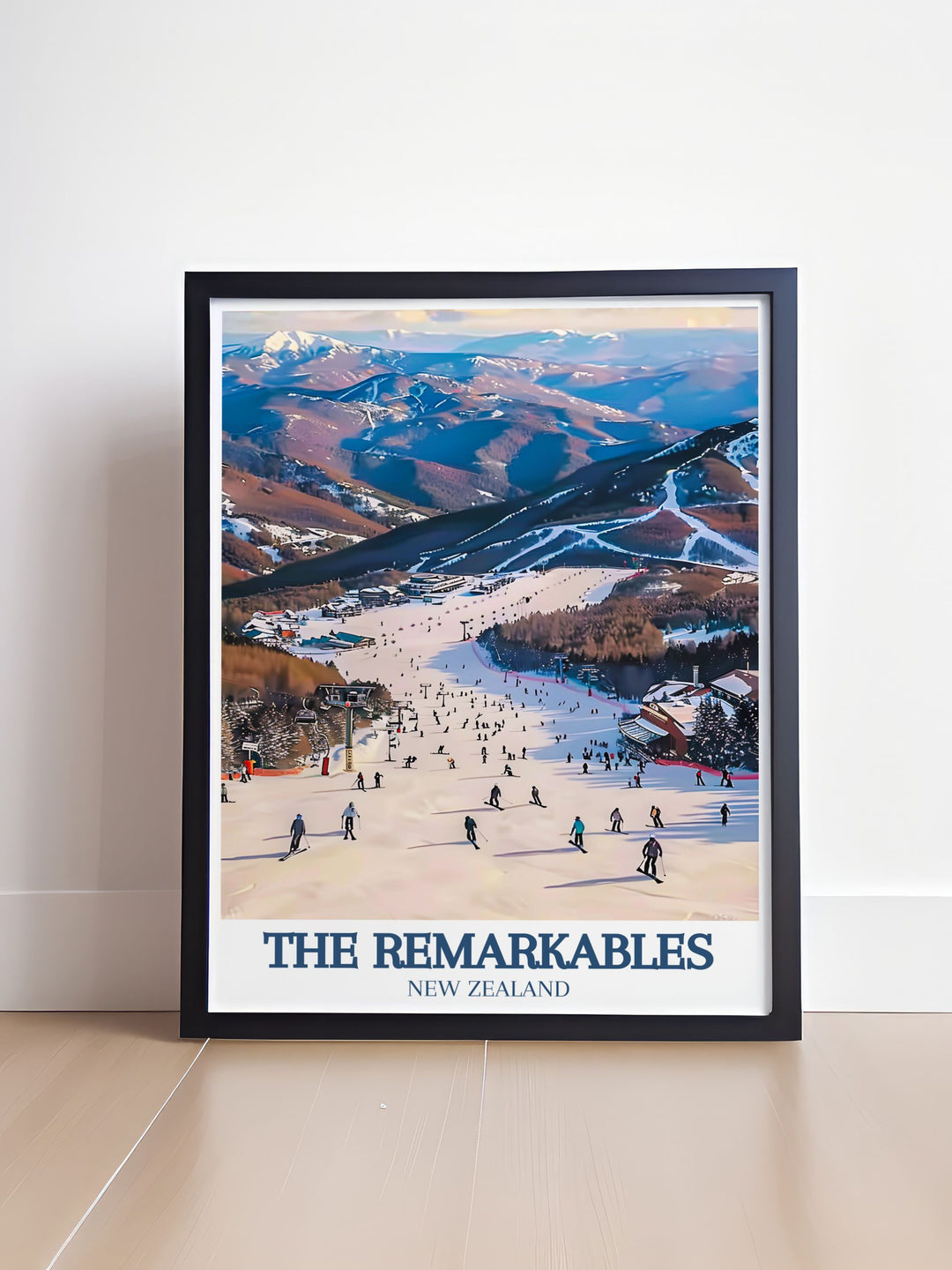 Add a touch of New Zealand skiing to your home with Shadow Basin The Remarkables range elegant home decor Perfect for modern art lovers and collectors these stunning prints capture the beauty of Queenstown NZ