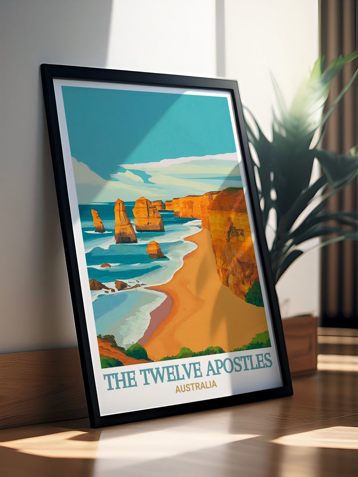 The Twelve Apostles modern decor featuring intricate details and vibrant colors bringing the majestic beauty of these natural formations to life in your home