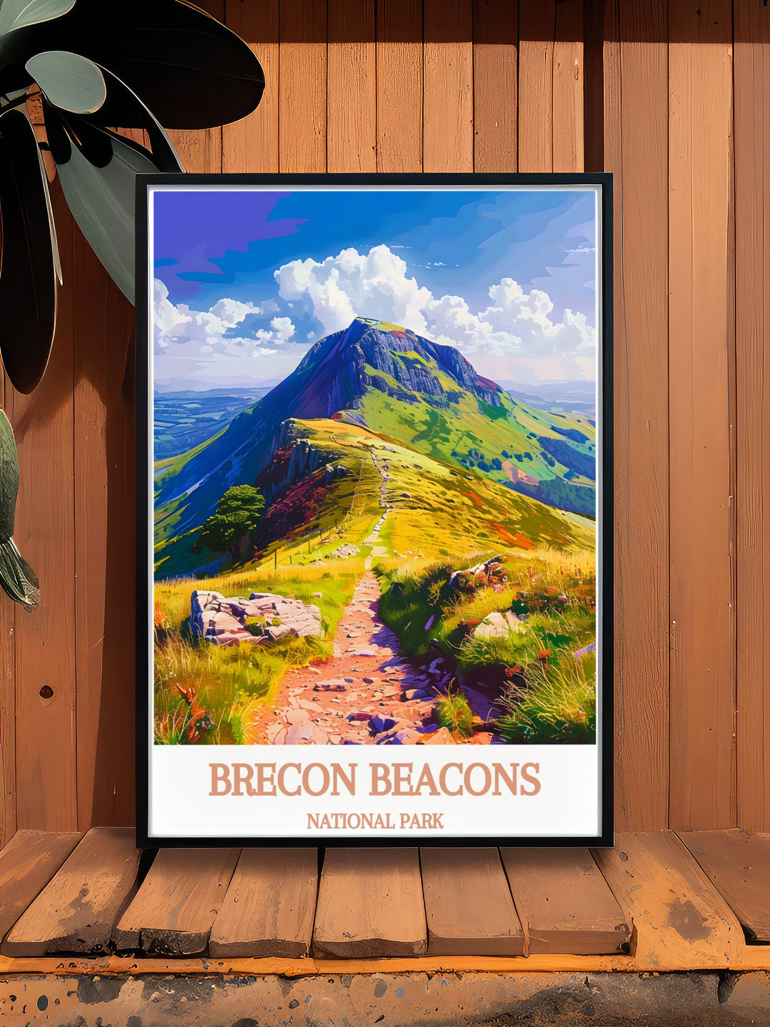 Custom print of Pen Y Fan, allowing you to personalize the artwork to match your style and preferences. This print captures the natural beauty of the Brecon Beacons, offering a unique and meaningful way to celebrate your connection to South Wales.