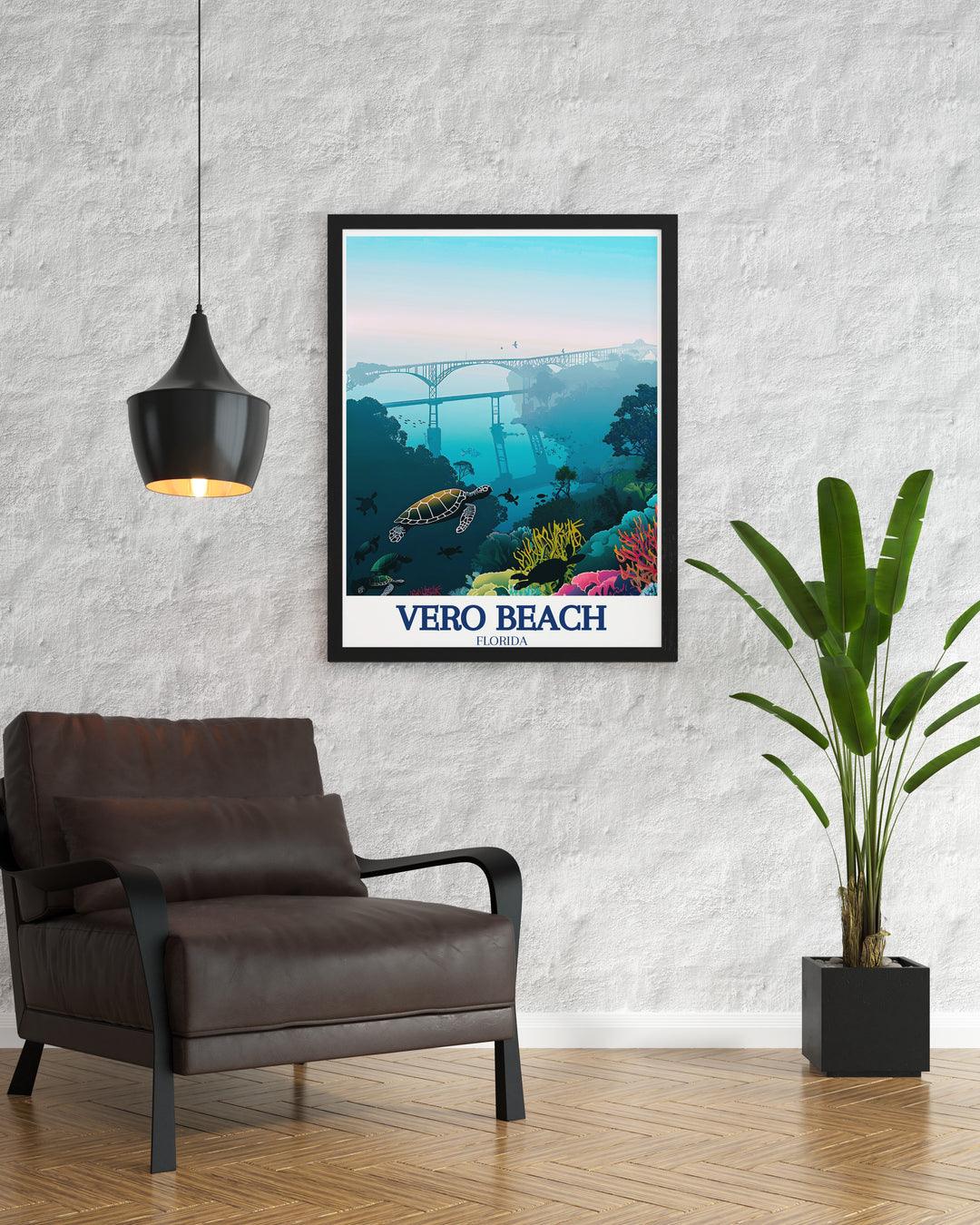 Vero Beach canvas art features the peaceful shoreline of this beloved Florida destination. Whether youve visited Vero Beach or are planning a future trip, this artwork brings the charm of Floridas coastal beauty into your home, making it an ideal gift for beach enthusiasts.