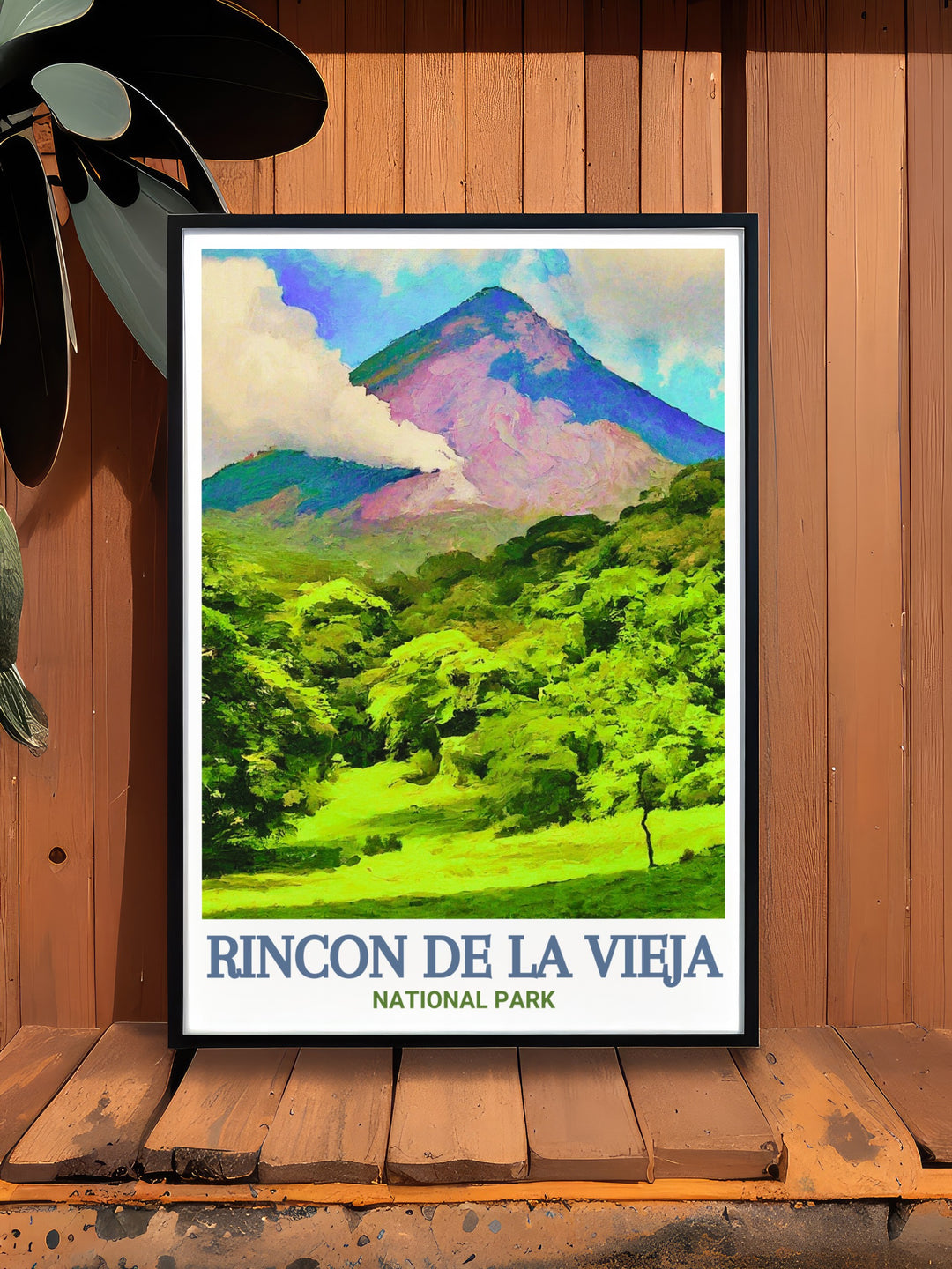 Enhance your home with this Rincon de la Vieja Volcano artwork capturing the majestic landscapes of Costa Rica in vibrant detail perfect for stunning living room decor or as a thoughtful Costa Rica gift for those who love the natural wonders of the world.