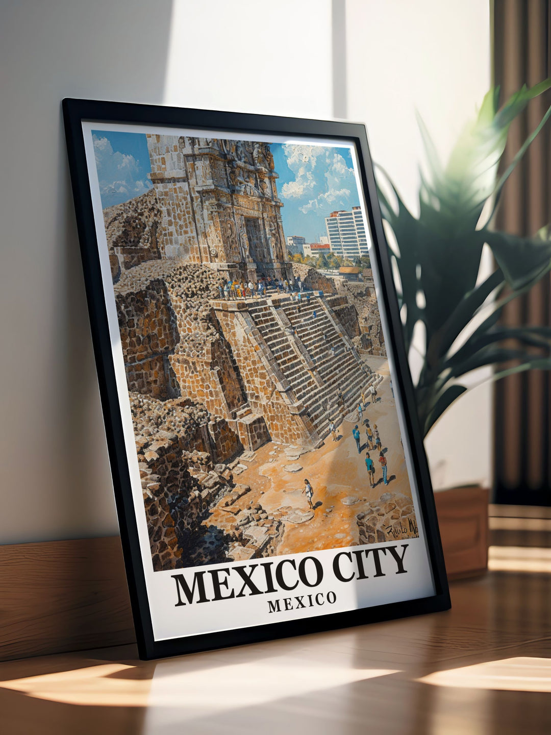 Our Temple Mayor Stunning Prints capture the essence of Mexico Citys ancient Aztec heritage making them a perfect addition to any art collection or as a special gift for history lovers