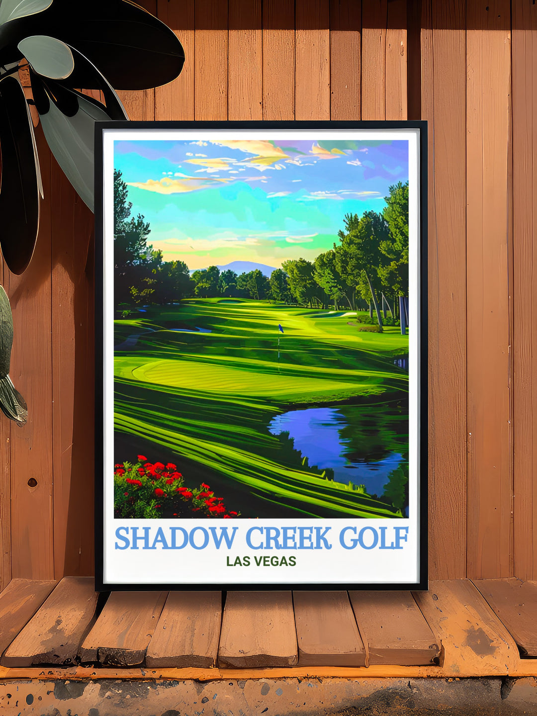 Travel Poster of Shadow Creek Golf Course, a Las Vegas gem known for its picturesque scenery and challenging layout. This poster is a tribute to the artistry of golf course design, highlighting the natural beauty and strategic elements of Shadow Creek. The detailed representation of the courses fairways, greens, and water features makes this poster an excellent choice for any golf enthusiast or collector of travel art.