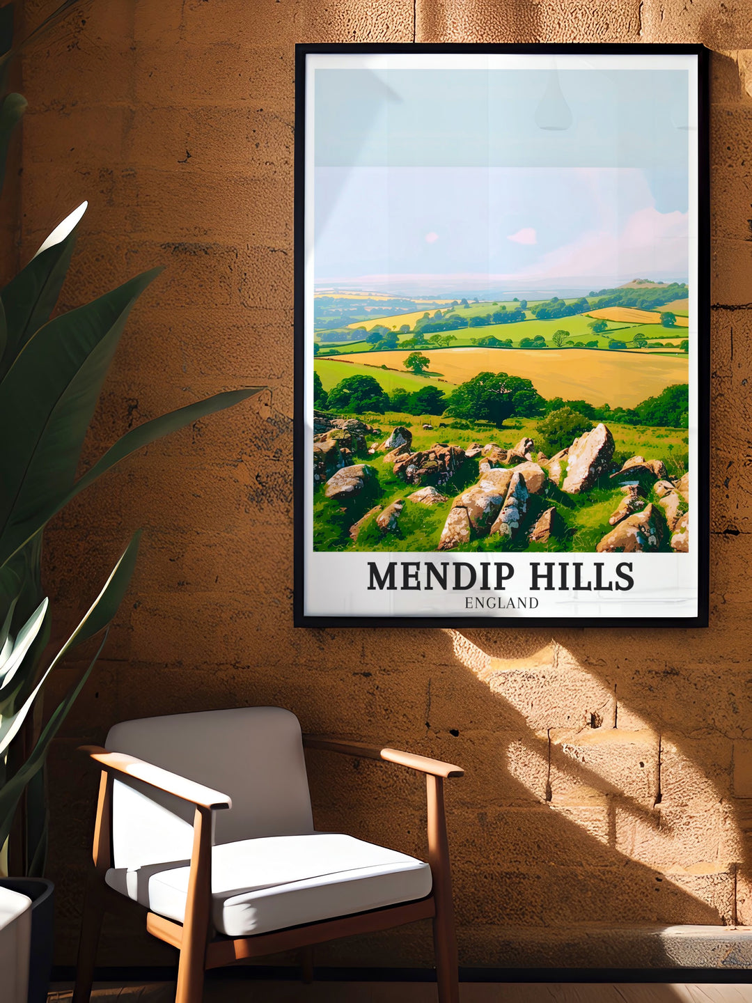 Featuring the rugged charm of Crook Peak, the scenic beauty of Compton Hill, and the majestic Mendip Hills, this travel print celebrates the natural wonders of Somerset. Ideal for outdoor enthusiasts, this artwork brings the countryside into your home.