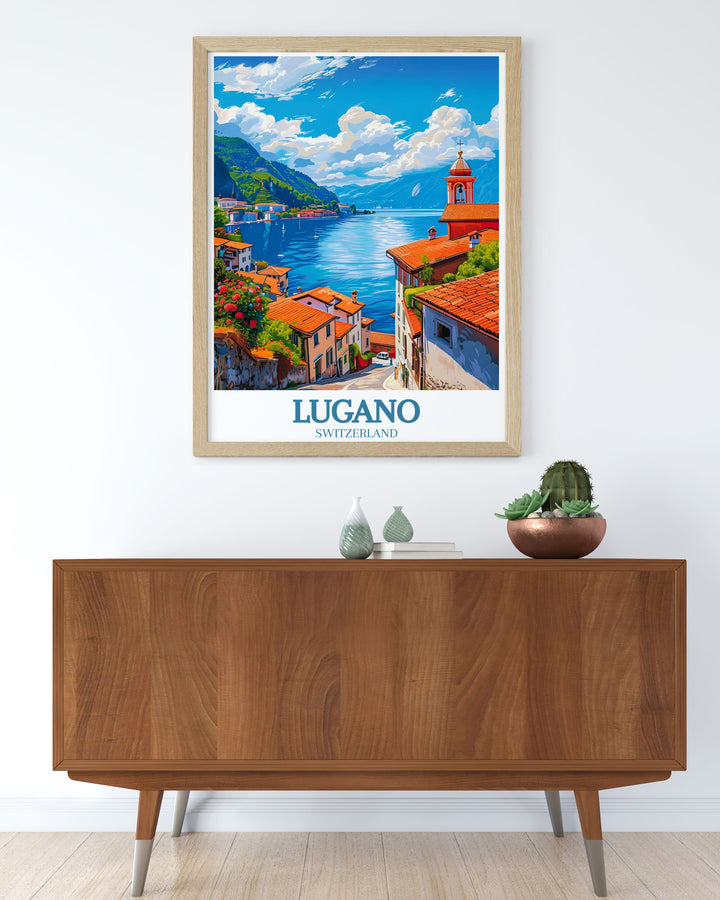 Highlighting the historic charm of the Old Town Centro Storico, this travel poster features its narrow streets and picturesque squares. Perfect for history enthusiasts and architecture lovers.