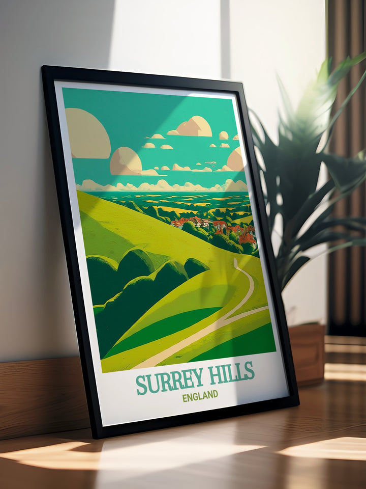 Adorn your walls with the natural charm of Box Hill in Surrey Hills through this carefully crafted canvas art. The print brings the peaceful landscapes of this AONB to life with rich colors and fine details, making it an excellent choice for nature lovers and art enthusiasts