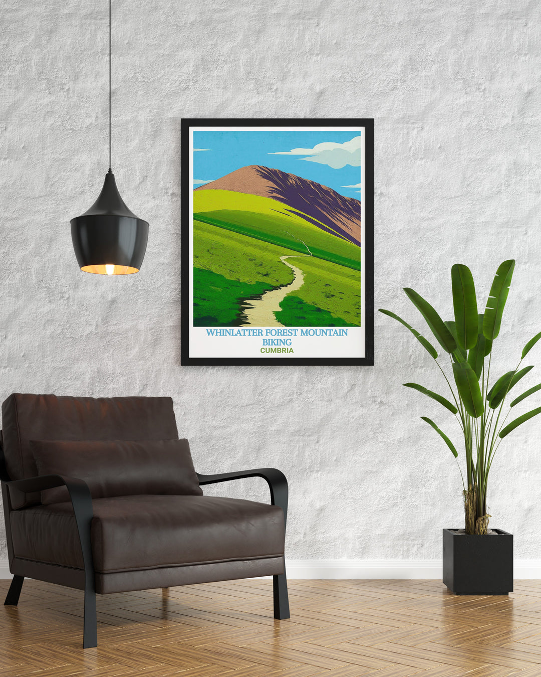 Grisedale Pike framed art showcases the majestic landscape of one of the Lake Districts most popular peaks. Ideal for nature enthusiasts and those who love hiking or biking, this artwork brings the beauty of the outdoors into your home décor.