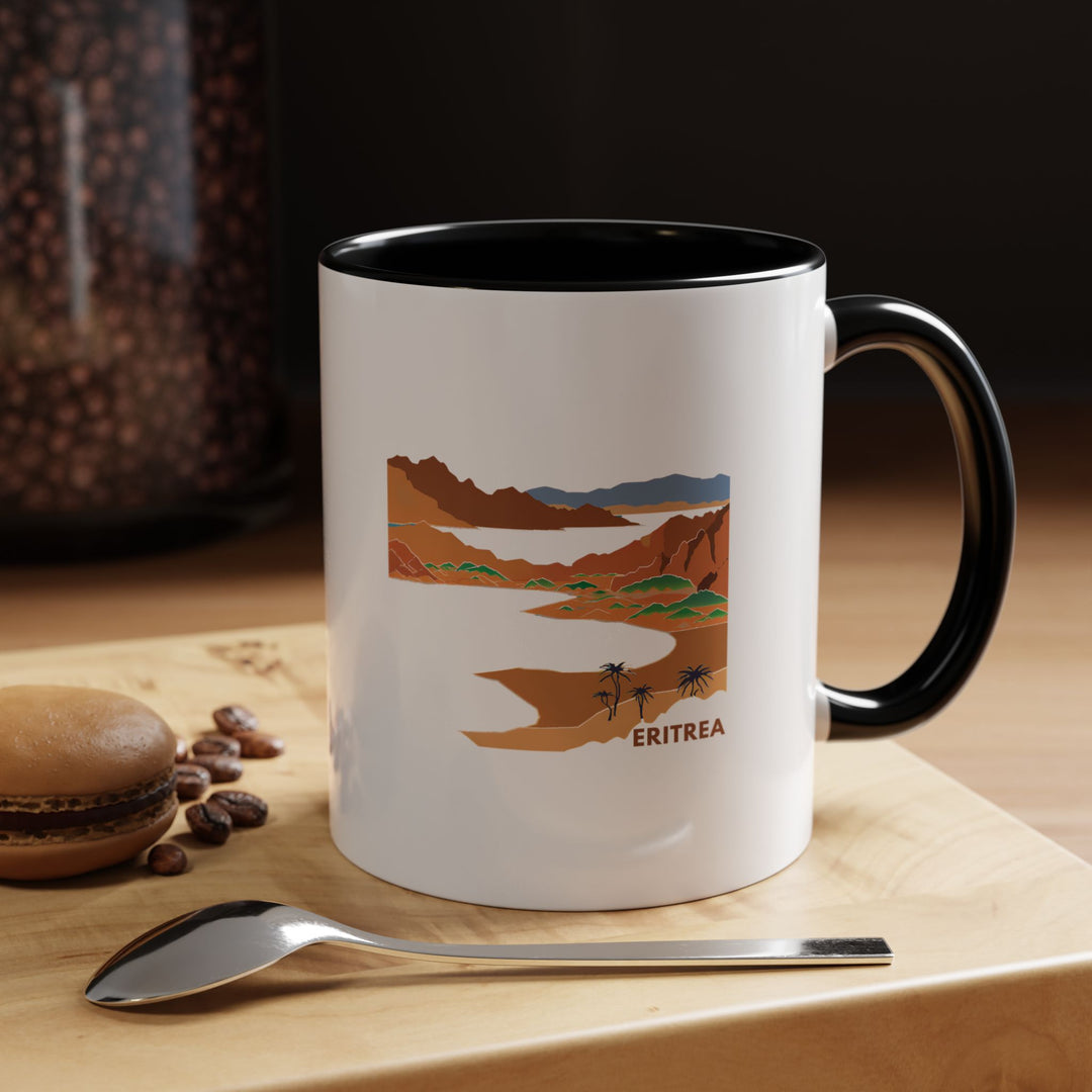 Enjoy your favorite hot drink with this Eritrea mug showcasing the country’s iconic culture and landscapes. Dishwasher-safe and durable, it is a meaningful gift or keepsake for fans of Eritrea’s unique charm.