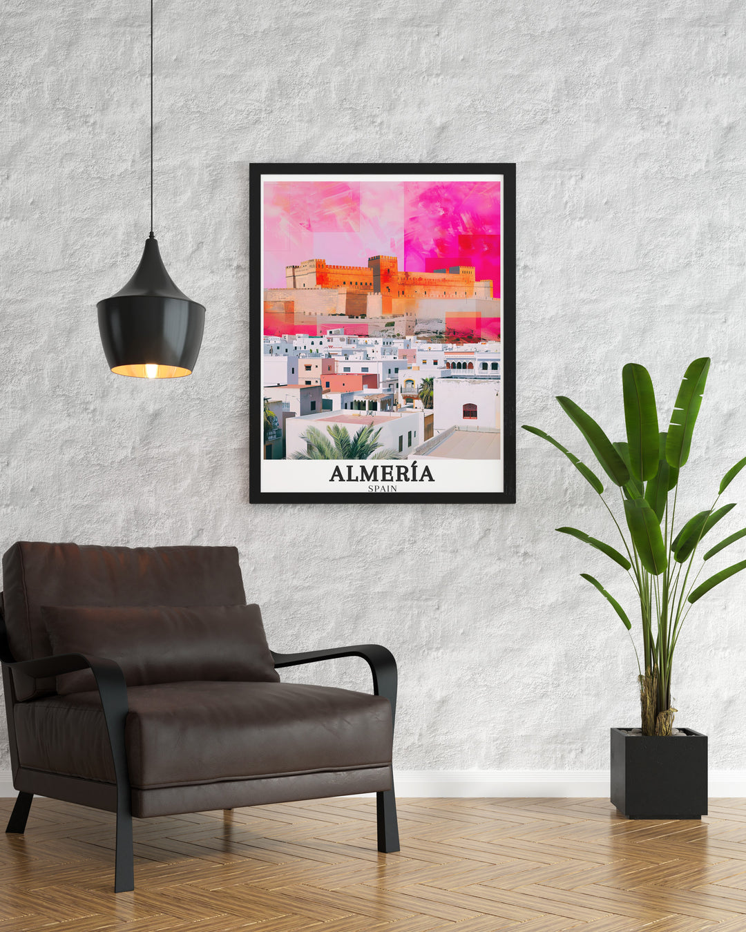 La Chanca wall print celebrating the colorful streets and lively atmosphere of this district in Almería. A perfect addition to your decor, this art print offers a glimpse into the vibrant culture of Spain.