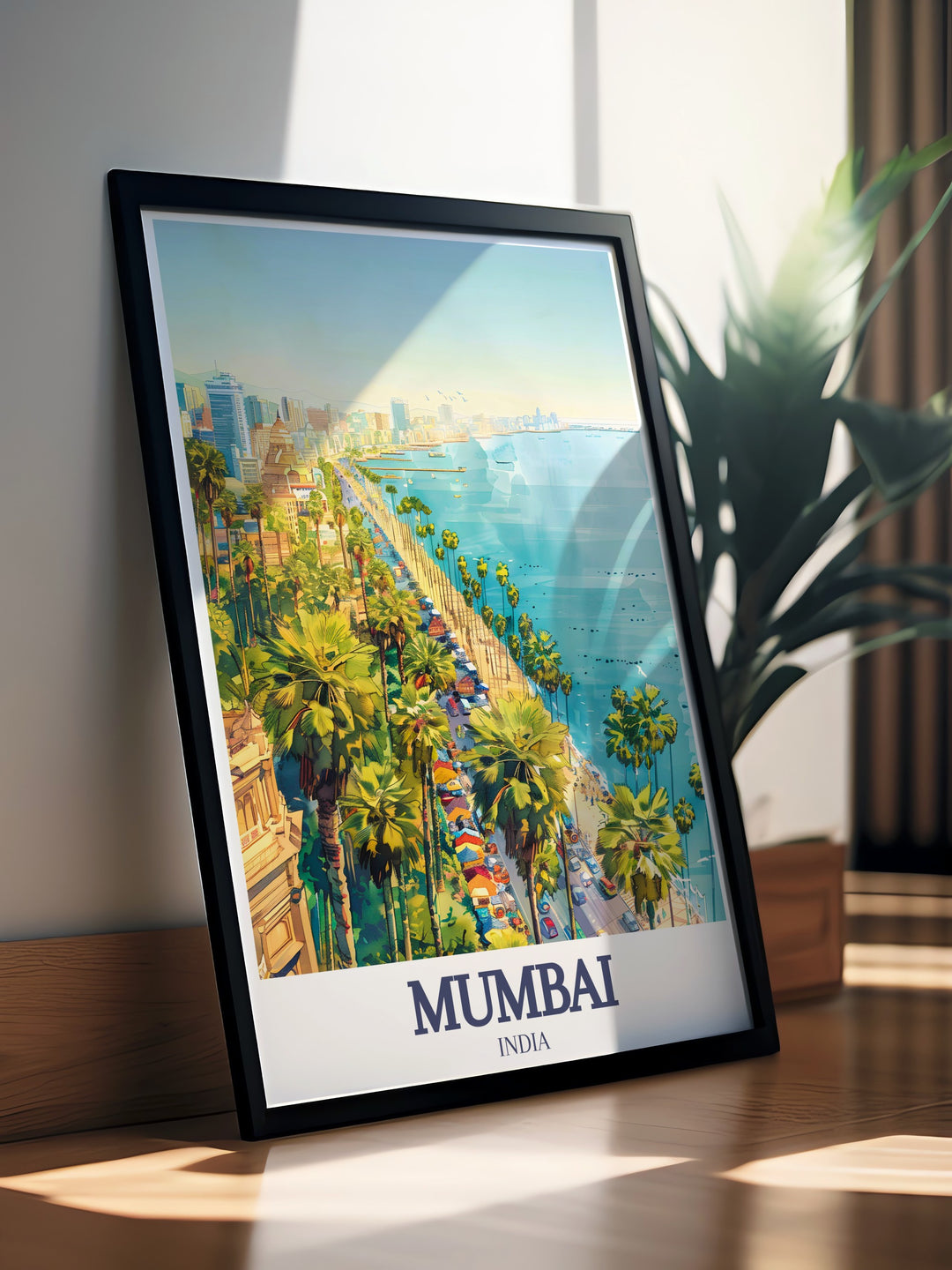 This Marine Drive Wall Poster captures the vibrant energy of Mumbais most famous landmarks, including the beautiful coastline and the bustling Netaji Subhash Chandra Bose Road. A perfect addition for homes or offices with a love for Indian cities.