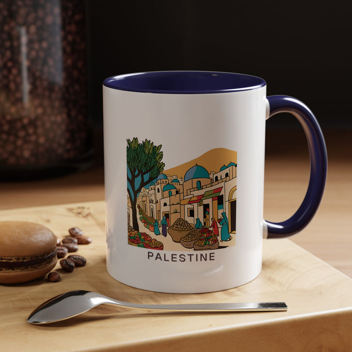 Enjoy your favorite beverages with this Palestine mug showcasing vibrant artwork of Palestine’s picturesque landscapes and iconic buildings. Durable and dishwasher safe, it is perfect for personal use or as a meaningful gift for collectors and nature lovers.