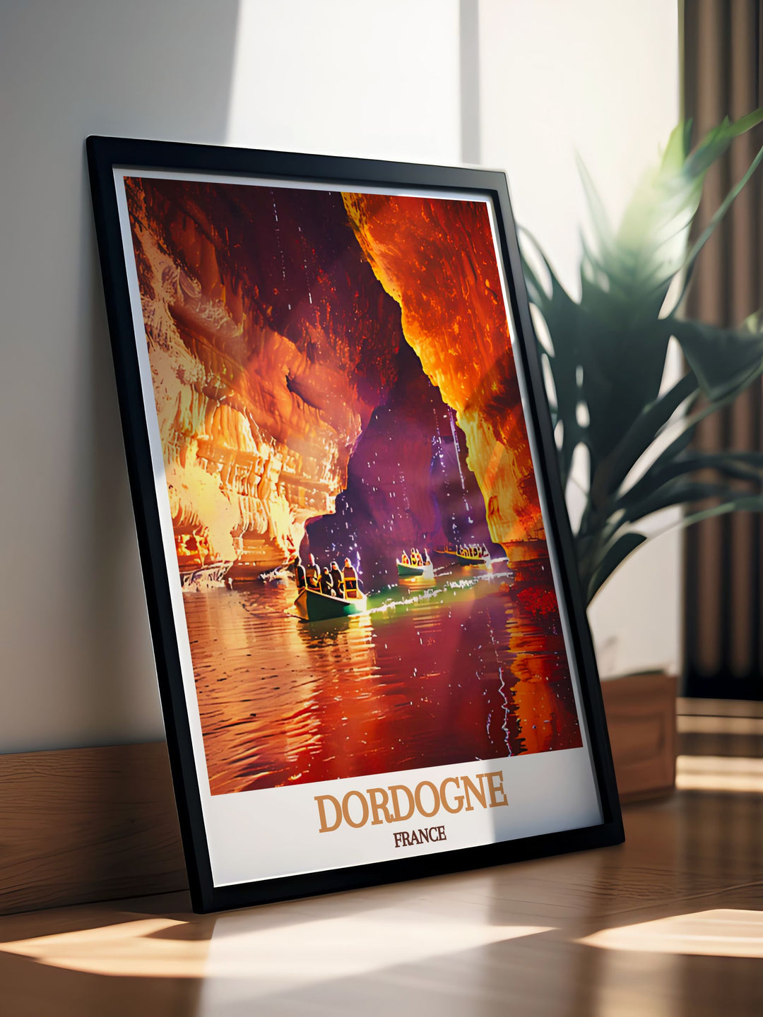 This art print of Gouffre de Padirac showcases the mysterious allure of one of Frances most remarkable natural wonders, making it a standout addition to any decor.