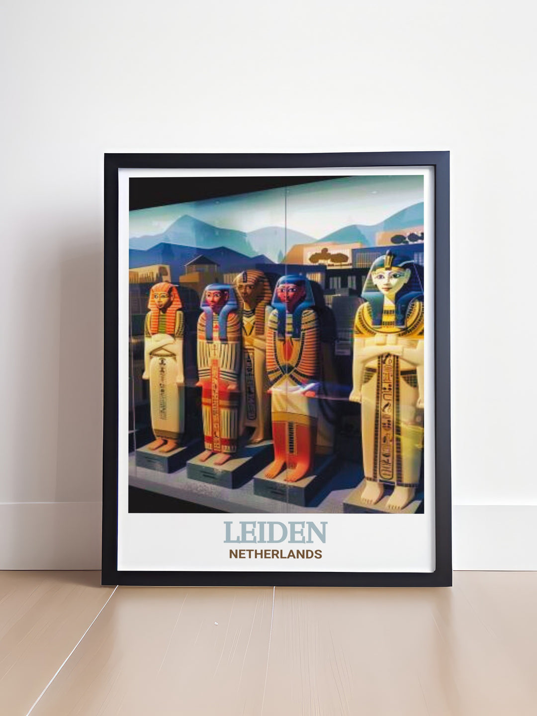 A stunning canvas art print of the Rijksmuseum van Oudheden in Leiden, Netherlands, capturing the beauty and historical importance of this cultural landmark. Perfect for home decor, this travel print offers a striking representation of Dutch heritage and art.