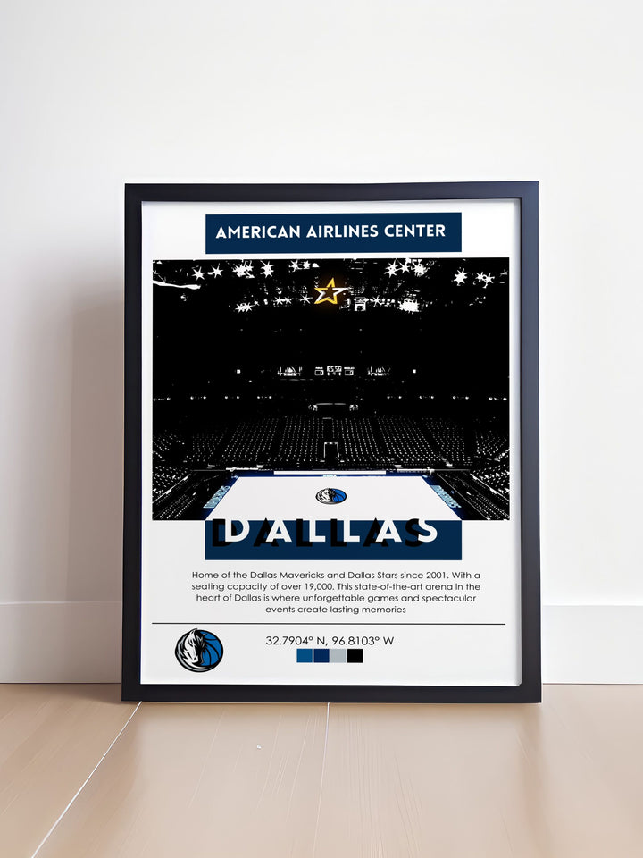 Enhance your home with our high quality Travel Posters featuring the American Airlines Center. Perfect for sports fans our collection includes NHL Posters NFL Posters MLB Posters and NBA Posters making them great Gifts for Dad and Fathers Day Gifts.
