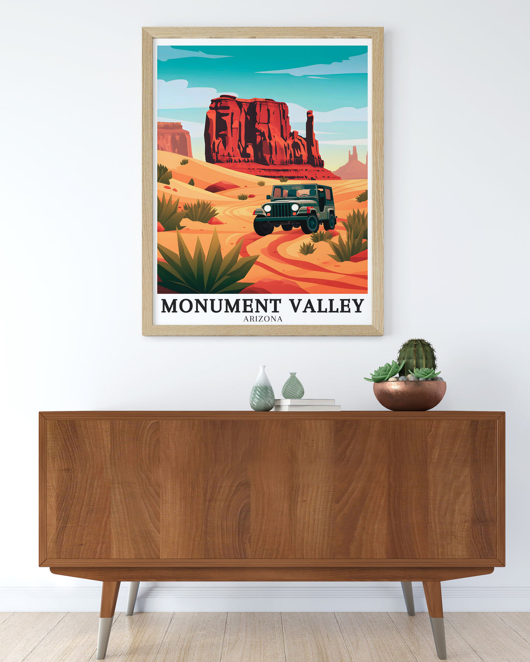 Elevate your living space with Merrick Butte 17 mile Valley Drive modern prints capturing the rugged beauty of Monument Valley in Arizona perfect for creating a serene and adventurous atmosphere in your home or office decor.