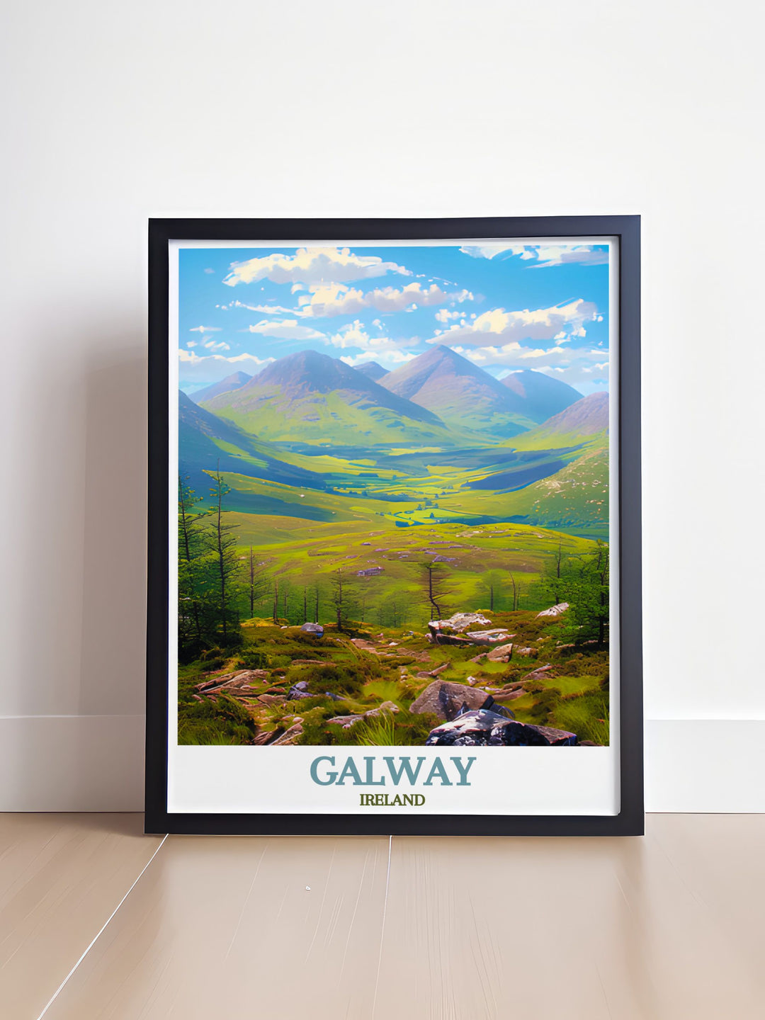 Experience the historical allure of Galway with this beautifully illustrated poster. Depicting iconic landmarks such as Lynchs Castle and St. Nicholas Collegiate Church, this piece celebrates the citys rich past and cultural vibrancy, making it a perfect addition to any history enthusiasts collection.