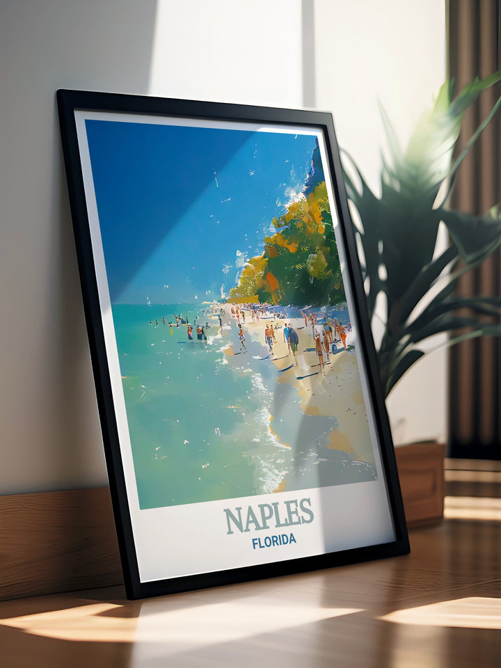 Florida Coast Framed Art brings to life the picturesque views of Floridas coastline, with its sandy beaches and clear blue waters. This artwork is a celebration of the states coastal heritage, perfect for beach lovers and adventurers.