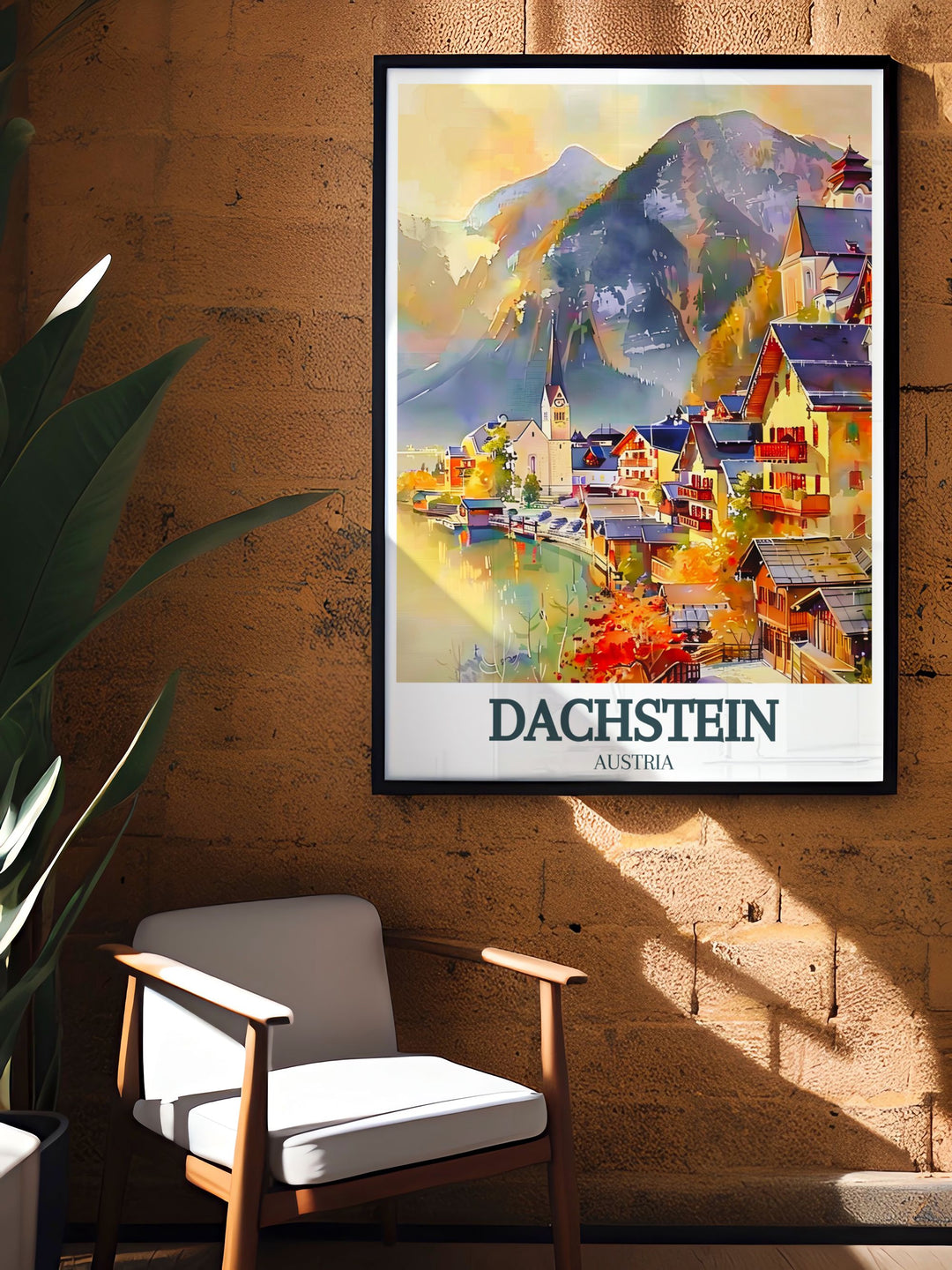 Detailed Hallstatt Lake, Village of Hallstatt home decor piece featuring the serene landscapes and enchanting village perfect for creating a peaceful and inspiring atmosphere.