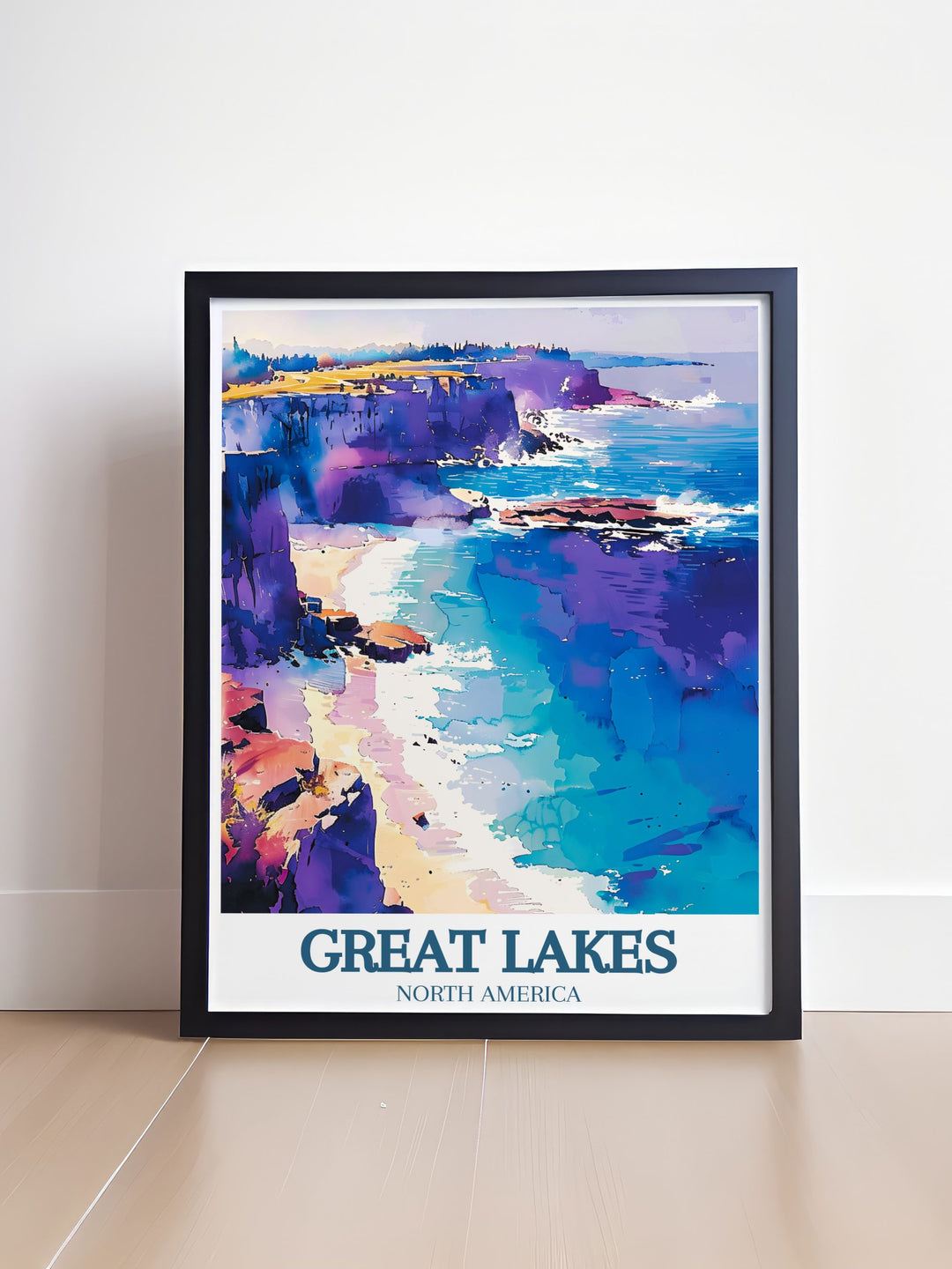 Depicting the historical significance of Kelleys Island, this art print offers a glimpse into the islands storied past and its natural attractions, perfect for history enthusiasts.