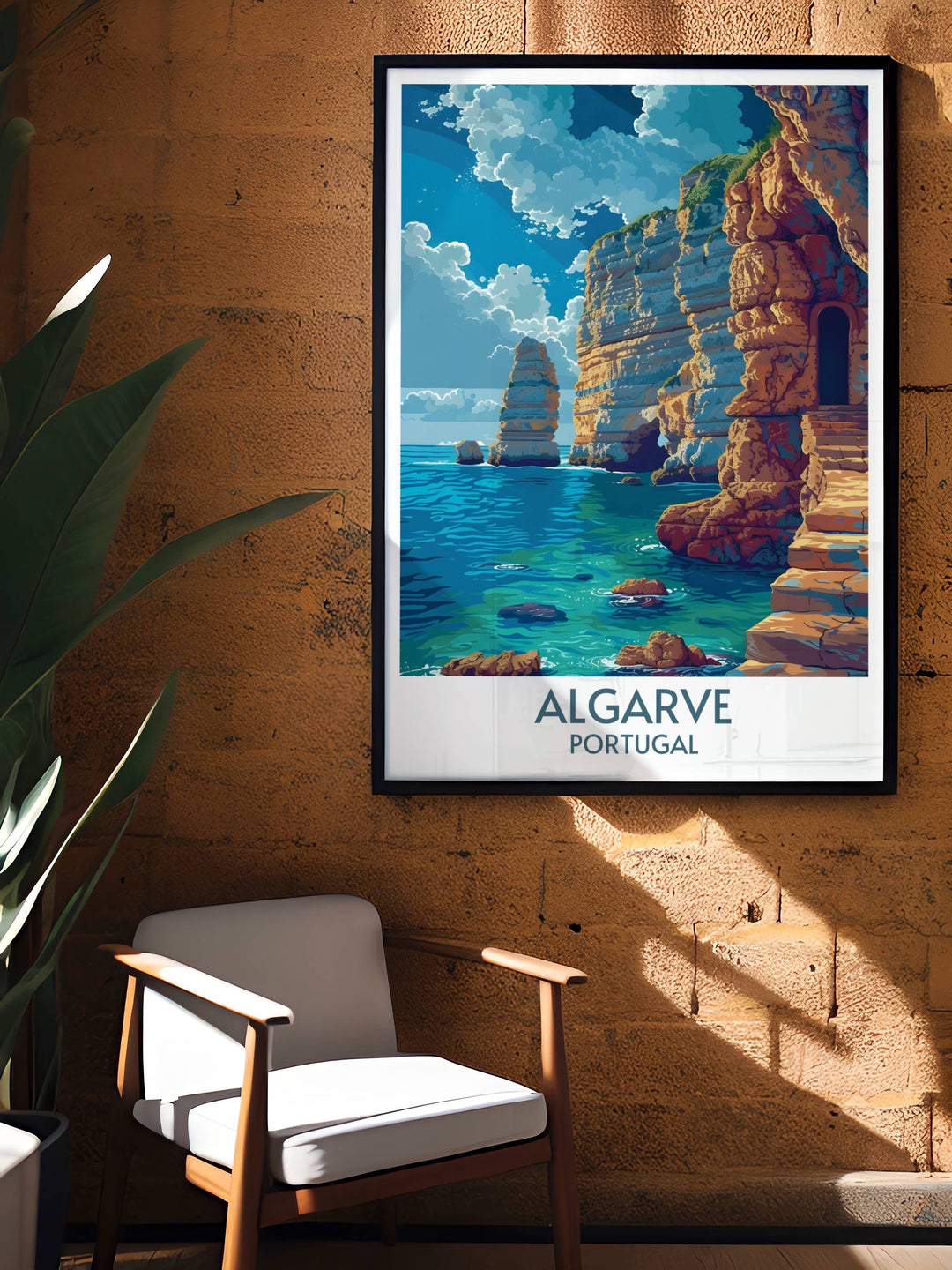 Celebrate the beauty of Ponta da Piedade with this city print featuring detailed artwork of the Algarves most famous coastal landmark. Ideal for home decor and makes an excellent gift for any beach lover.