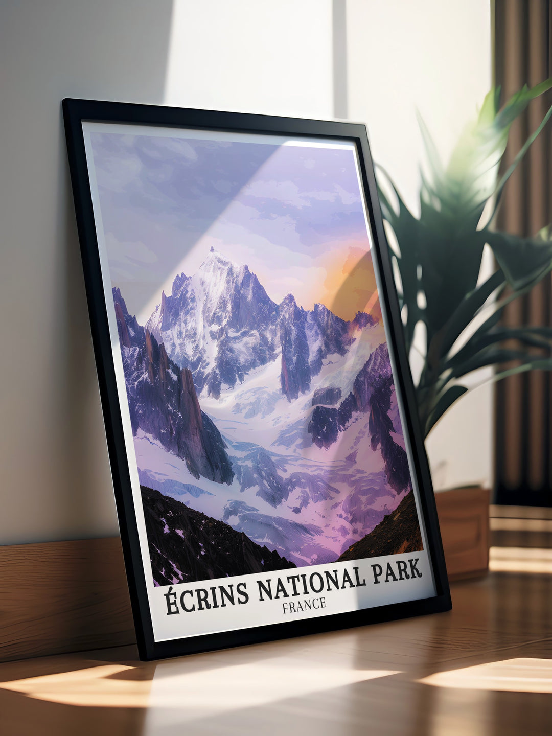 Beautiful Combe du Vallon du Fangeas and La Grave glaciers Modern DEcor showcasing the stunning Ecrins National Park for upscale home decoration