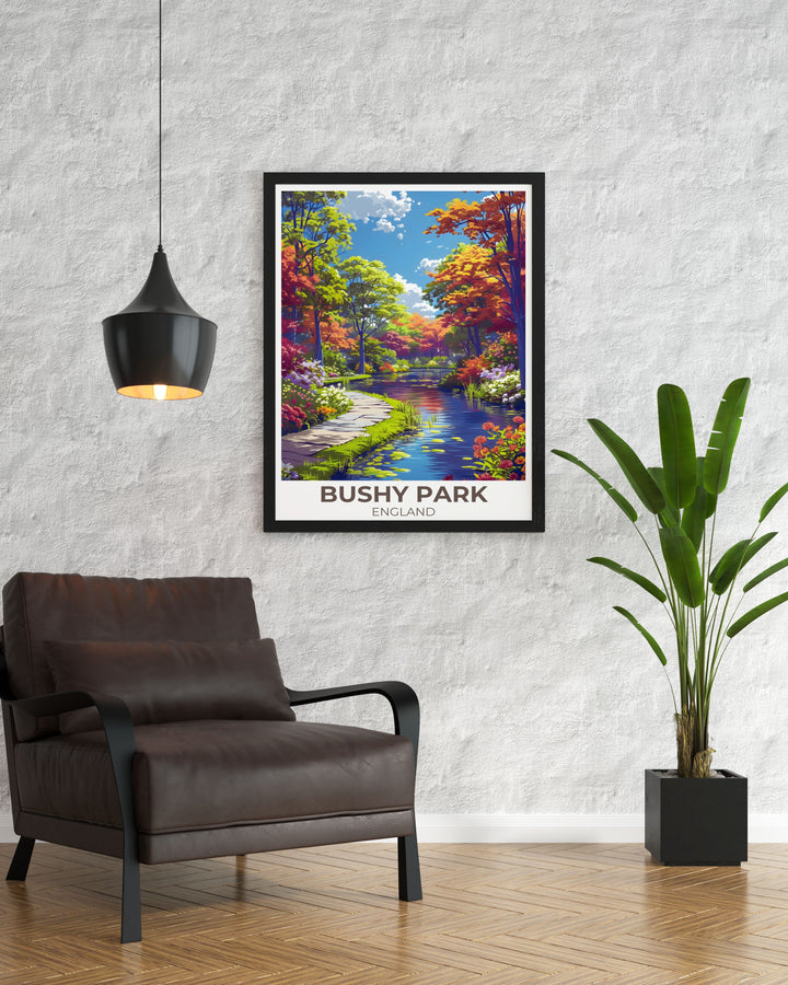 London Wall Art including scenes from Kingston Upon Thames and the lush Woodland Gardens ideal for nature lovers.