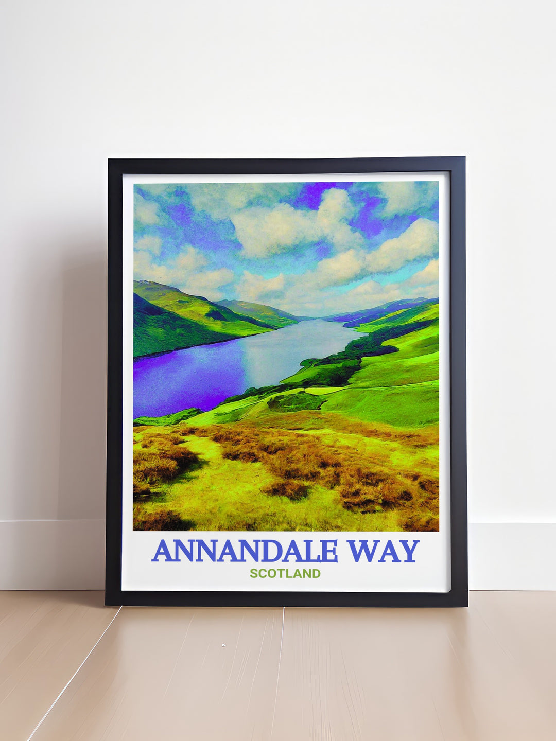 Annandale Way and St. Marys Loch Wall Art capturing the stunning scenery of Scotlands great trails this print is an ideal choice for those looking to enhance their home decor with a piece of Scotlands natural beauty