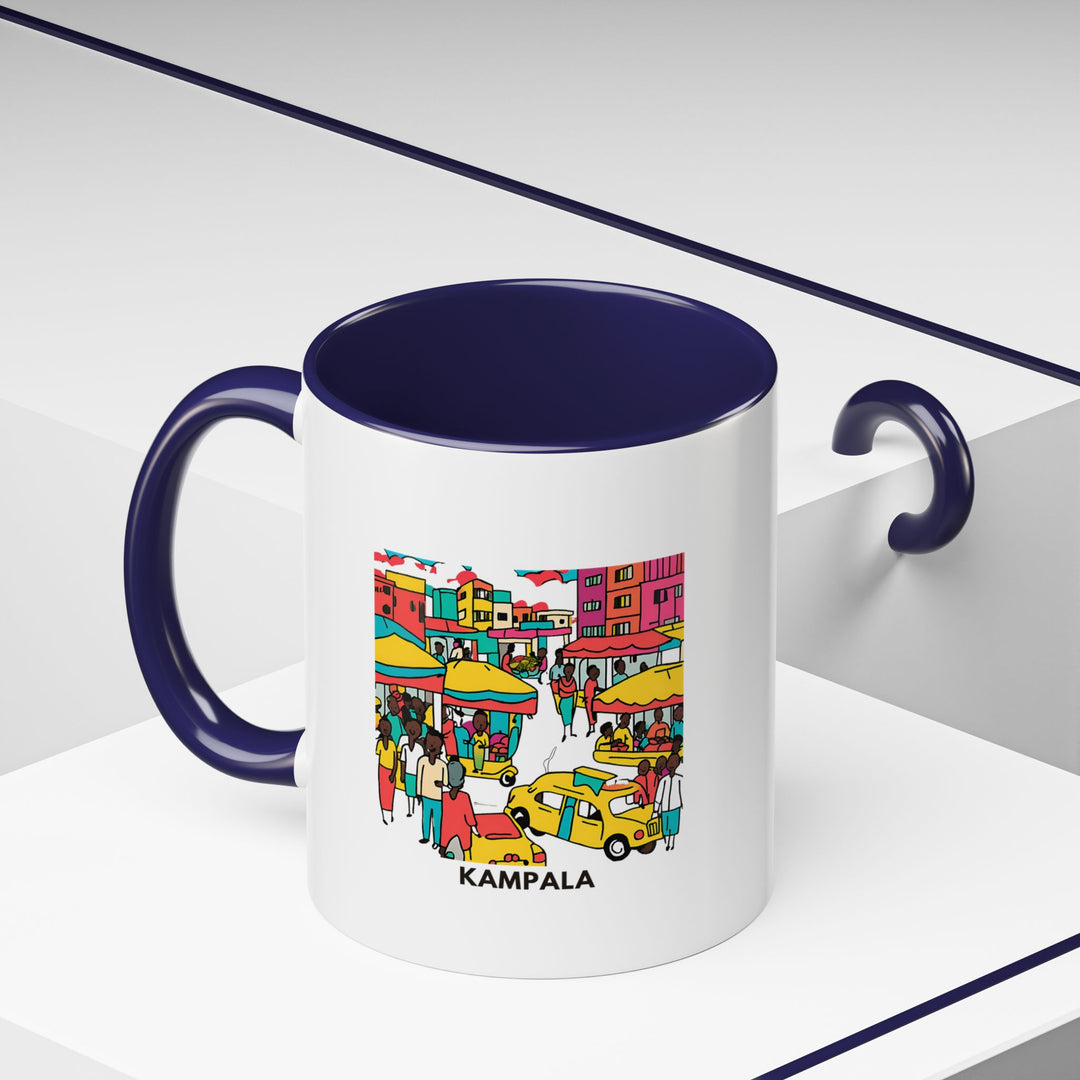 Celebrate the culture of Kampala with this artistic mug featuring intricate designs of the city’s landmarks. Perfect for any coffee lover, it is dishwasher and microwave safe, making it an excellent gift or personal keepsake.