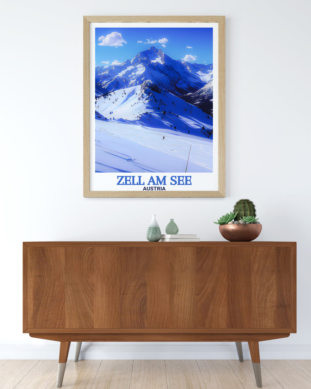 Schmittenhohe Mountain stunning print presenting classic alpine views perfect for creating a refined and inviting atmosphere in any room or space