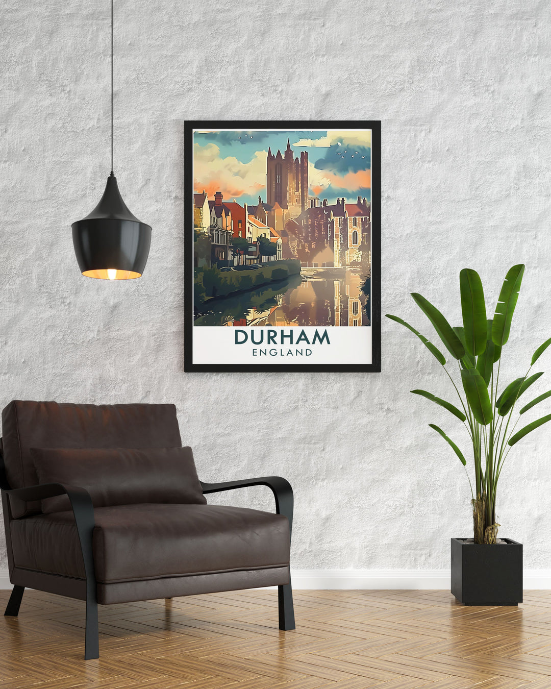 The spiritual beauty of Durham and the grandeur of Durham Cathedral are captured in this art print, perfect for adding a touch of Englands charm to your home.