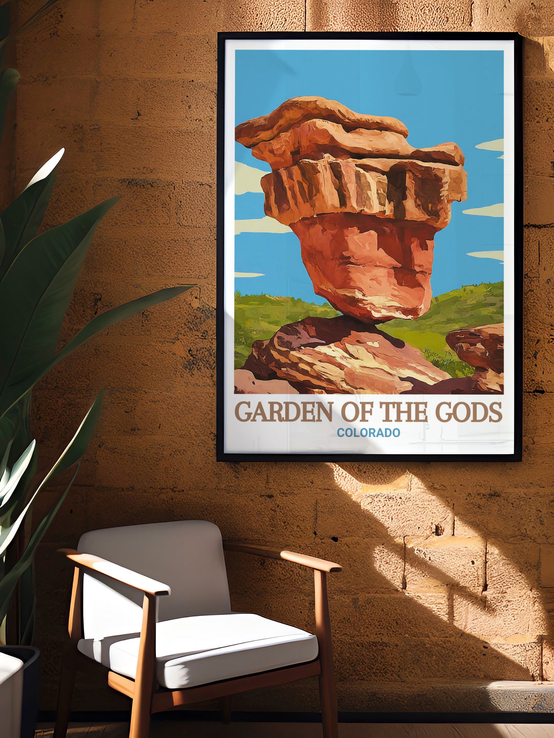 Stunning Balanced Rock framed prints from Gardens Of The Gods ideal for elegant home decor and Colorado travel gifts