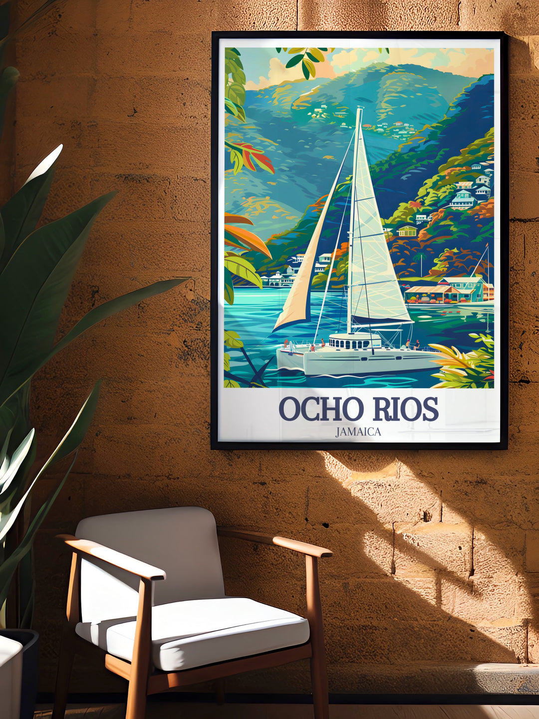 Elevate your decor with this canvas art of Ocho Rios, featuring the tranquil Caribbean Sea and the sandy beaches that define this tropical paradise. The vivid portrayal of this Jamaican gem adds a splash of color and relaxation to any room.