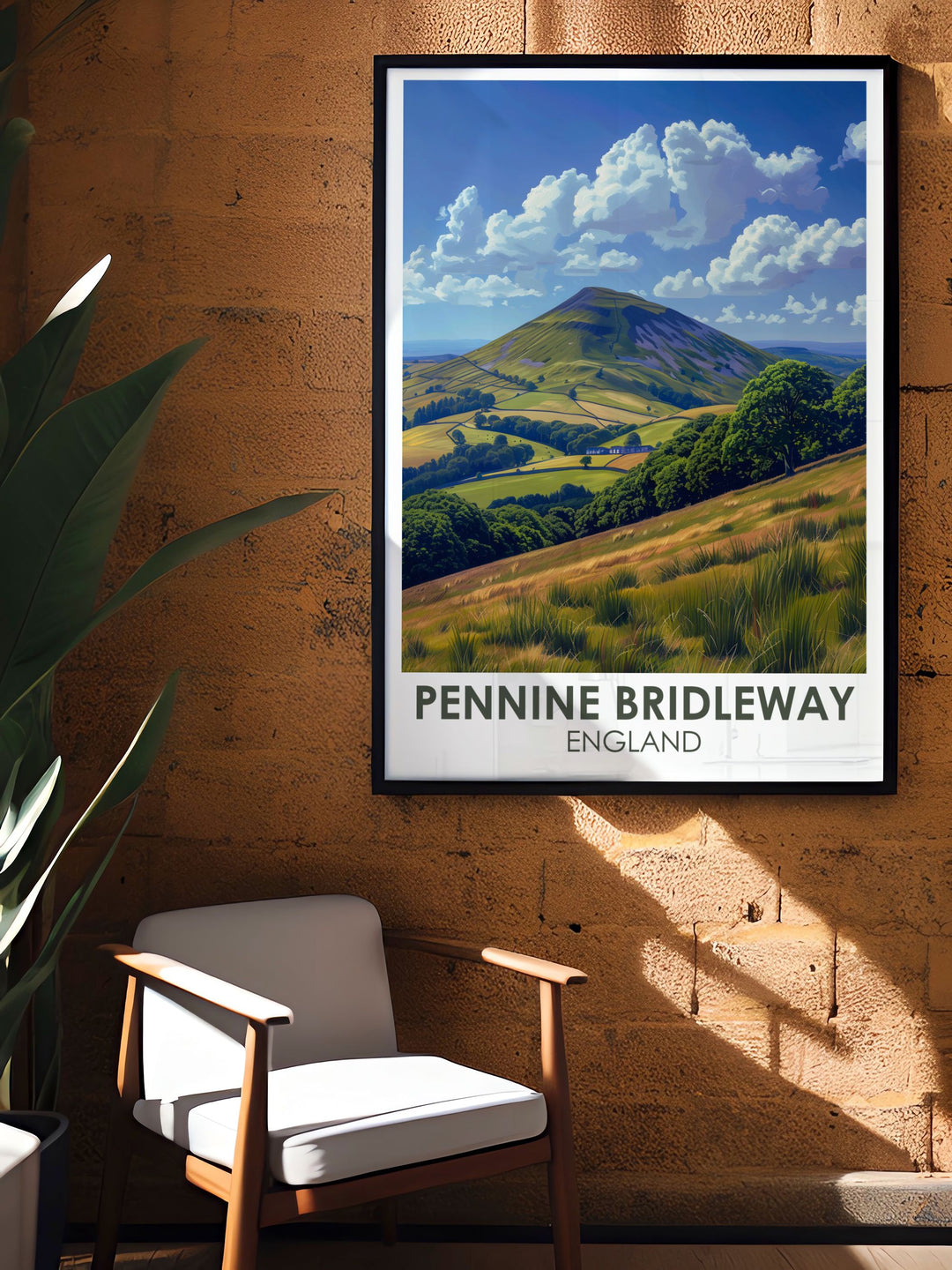 Transform your living space with Pendle Hill modern art. This stunning living room decor piece features the iconic landscape of Pendle Hill in the Pennines making it an ideal choice for those who love UK travel posters. Bring the outdoors in with this elegant and timeless artwork of Pendle Hill