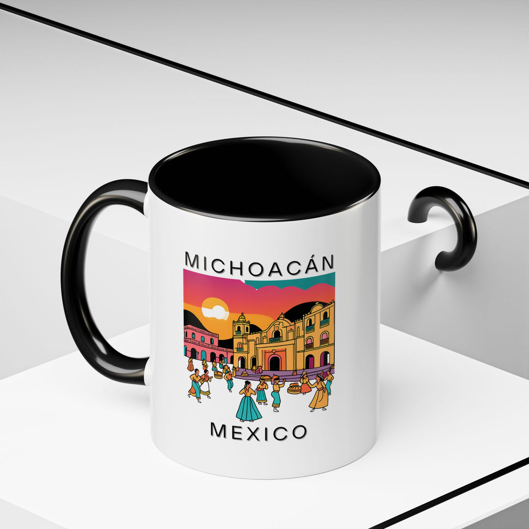 Enjoy the charm of Michoacán every day with this ceramic mug. Featuring vivid artwork representing the region, it’s perfect for your coffee or tea. Durable and practical, it’s a thoughtful gift for anyone who loves Mexican culture.