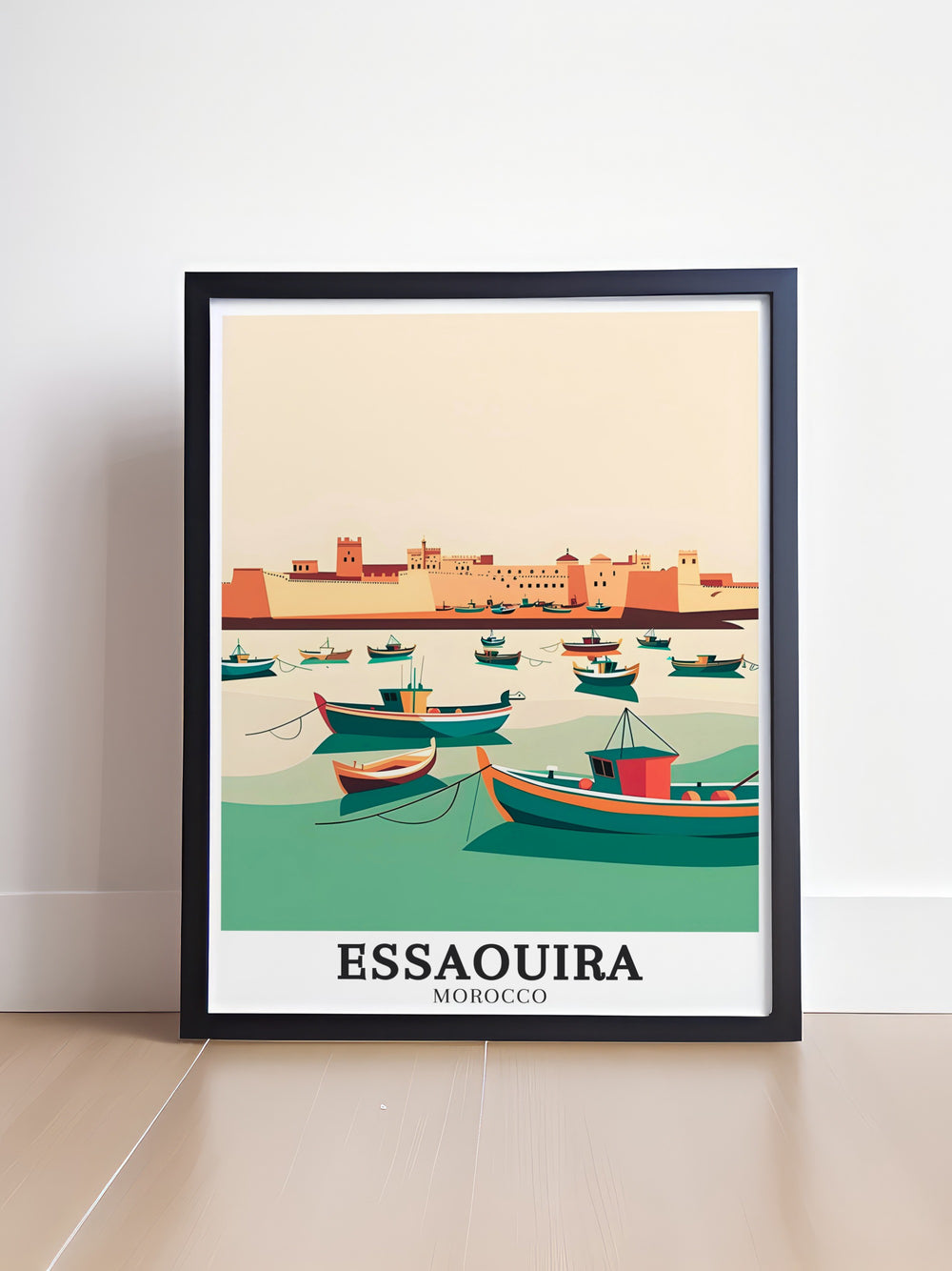 This canvas print offers a vibrant look at the old town of Essaouira, Morocco. Featuring intricate architecture and vibrant markets, it is a must have for anyone interested in travel art or Moroccan culture. The perfect addition to any home or office.