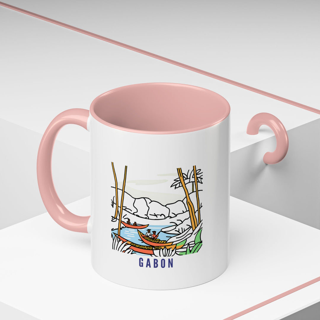 Add a touch of Gabon’s vibrant charm to your day with this artistic mug. Highlighting detailed designs inspired by the country’s culture, it is made from high-quality ceramic and is dishwasher-safe for effortless daily use.