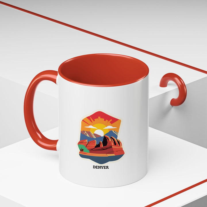 Artistic and practical, this Denver mug showcases the charm of the Mile-High City with detailed artwork. Dishwasher-safe ceramic ensures durability, making it a perfect gift for coffee lovers or as a keepsake for fans of Denver.