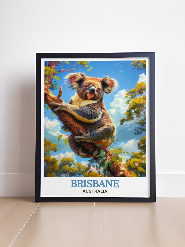 Lone Pine Koala Sanctuary Brisbane Art Print brings the lush greenery and peaceful ambiance of Brisbanes iconic sanctuary into your living space. This stunning piece of wall decor is ideal for nature lovers and art collectors alike making it a perfect addition to any room