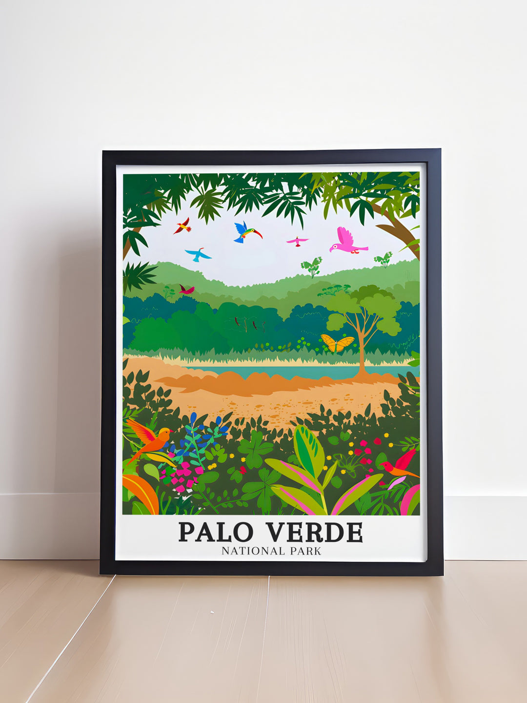 Palo Verde art print showcasing the Arenal Tempisque Conservation Area Tempisque River from Costa Rica a perfect addition to your home or office this stunning wall art captures the natural beauty of one of the most diverse ecosystems in Central America.