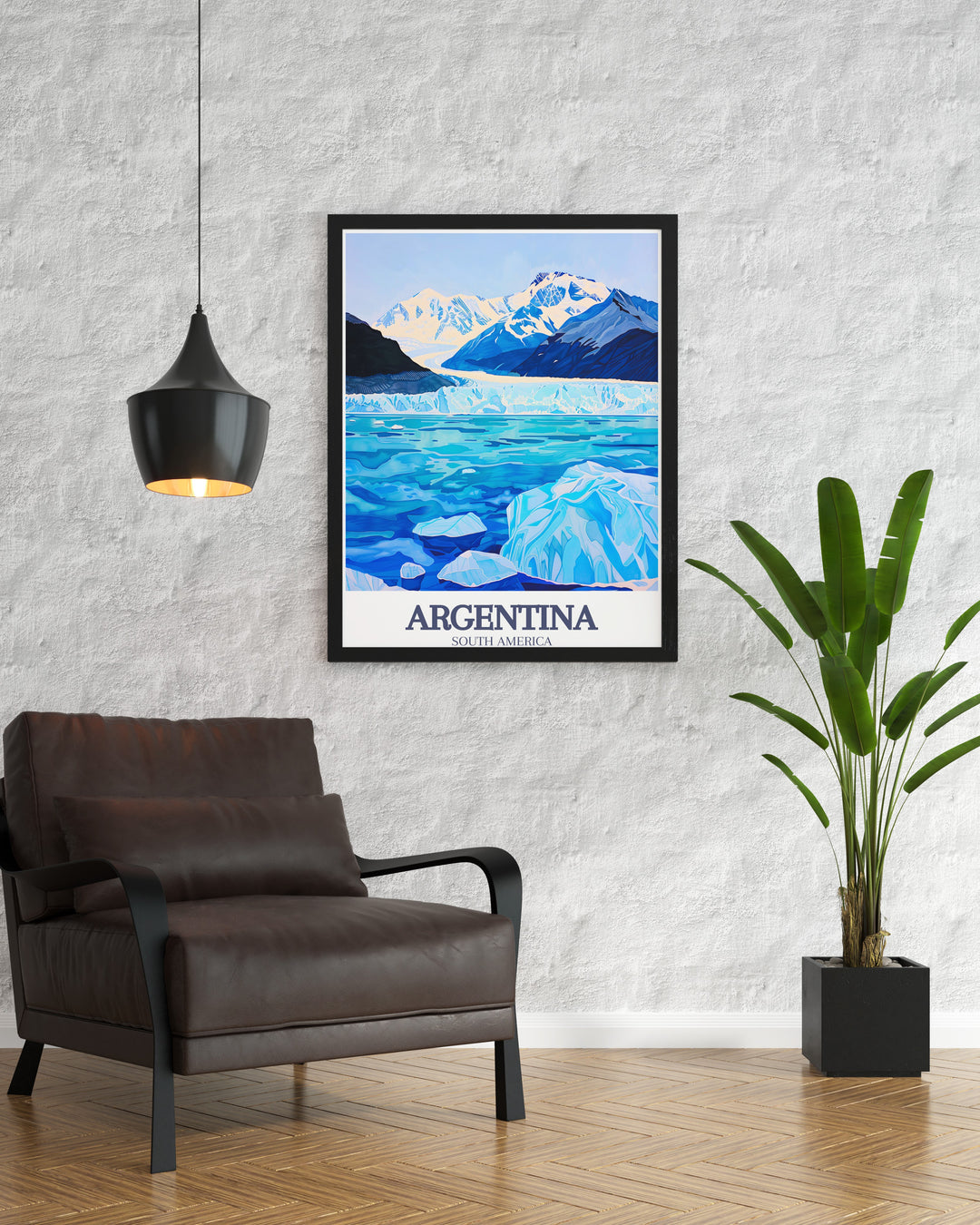 Perito Moreno Glacier, Los Glaciares National Park stunning prints ideal for home decor. These Argentina artwork pieces highlight the breathtaking beauty of the glacier, making them perfect for creating a serene and inspiring atmosphere.