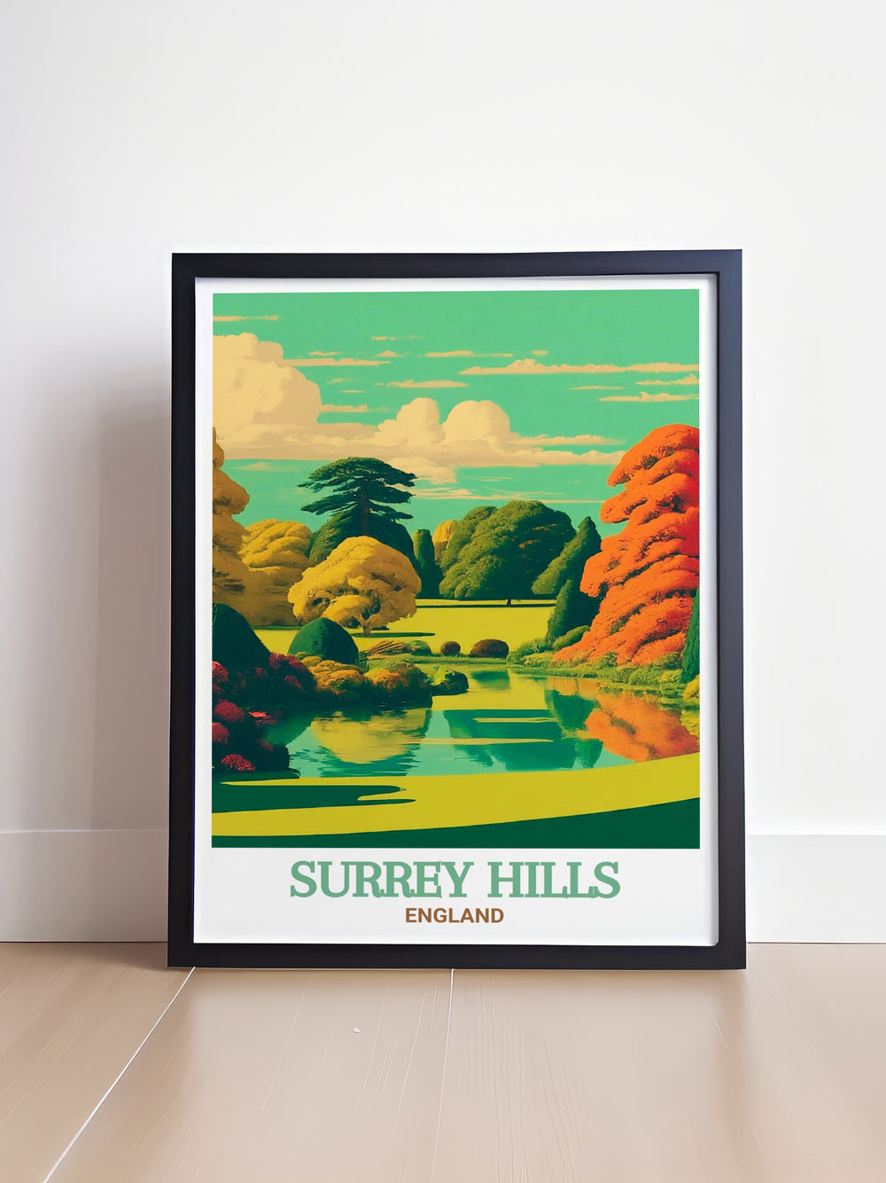 Explore the serene landscapes of Surrey Hills with this elegant wall decor featuring Winkworth Arboretum. The print beautifully captures the essence of this AONB, offering a stylish addition to any home. Perfect for gifting or personal enjoyment, this piece celebrates the beauty and tranquility of Englands countryside