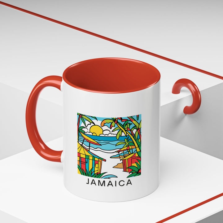 This Jamaica mug features colorful artwork of the island’s iconic scenery. Perfect for anyone who loves coffee or tea, it’s durable, dishwasher-safe, and microwave-safe. A great gift for anyone who has visited Jamaica or wants to experience its beauty.